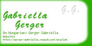 gabriella gerger business card